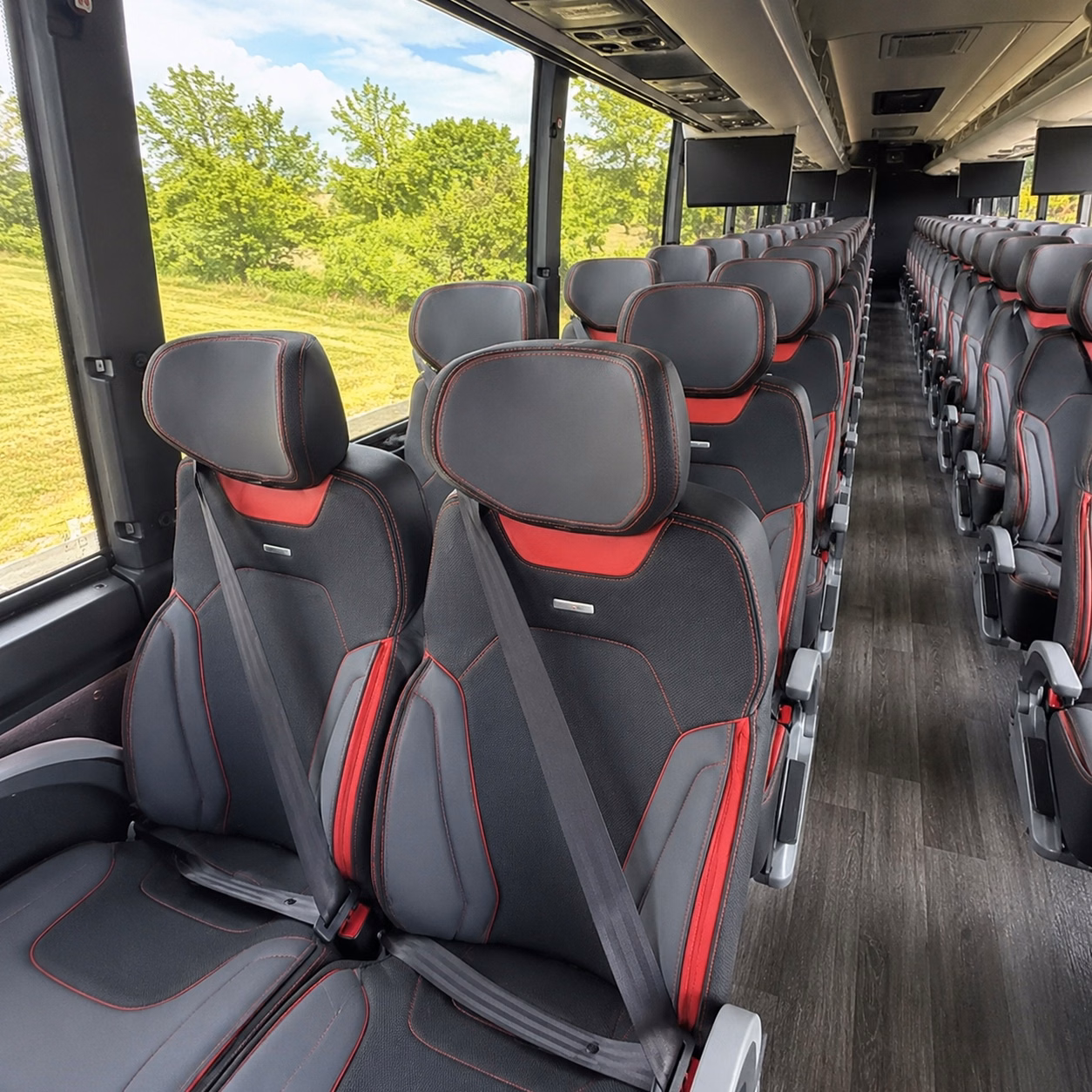 fairfield charter bus interior
