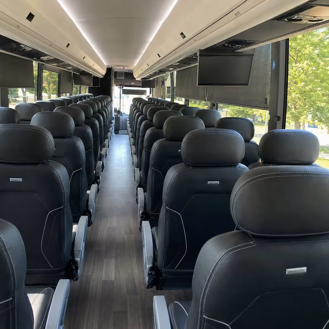 fairfield charter bus rentals for large prom groups and school organized transportation
